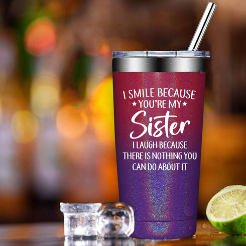 Sisters Tumbler Cup  Perfect Gifts for Sister  Mom
